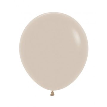 Palloncino Bianco Sabbia (071) 18" Pz.25
