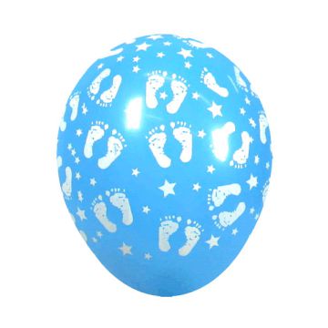 PALLONCINO PIEDINI AZZURRI (5") PZ.100