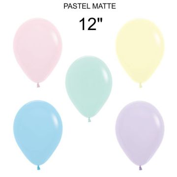 Palloncino Pastel Matt (600) 12" Pz.50