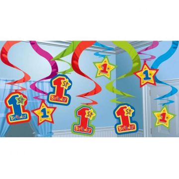 DECORAZIONE 1° COMPLEANNO BAMBINO PZ.15