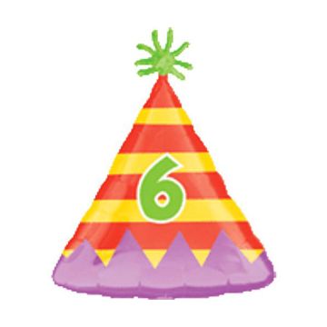 PALLONCINO 6° COMPLEANNO HATS PZ.1