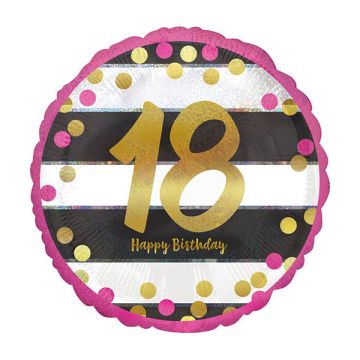 PALLONCINO 18° COMPLEANNO MILESTONE PZ.1