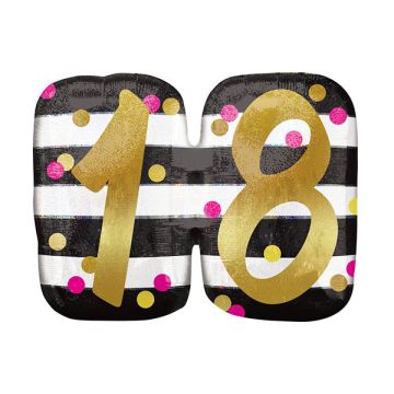 PALLONCINO 18° COMPLEANNO MILESTONE PZ.1