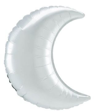 Palloncino Luna Bianco Satinato 35" Pz.3