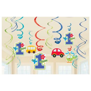 FESTONE 1° COMPLEANNO BAMBINO PZ.12