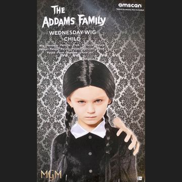 Parrucca Bambina Mercoledi Addams Pz.1