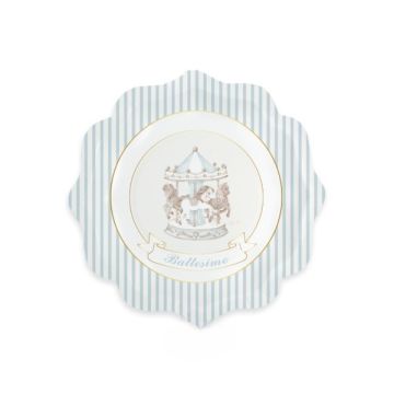 Piatti Battesimo Carillon Blue Pz.6