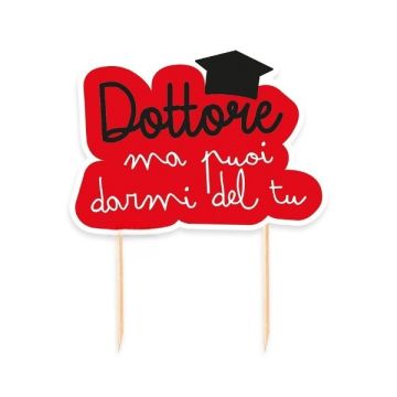Cake Topper Laurea Dottore Pz.1