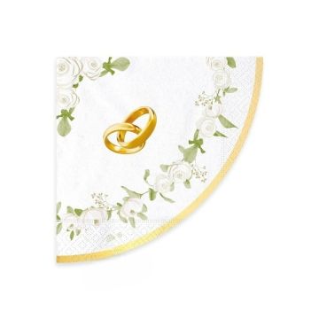 Tovaglioli Matrimonio 25x25 Pz.16