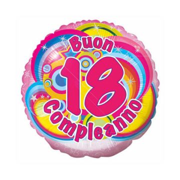 PALLONCINO 18° COMPLEANNO GIRL PZ.1