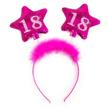 Cerchietto Stelle Fuxia 18 Anni Pz.1