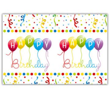 Tovaglia Happy Birthday Streamers Pz.1 Cm.120x180