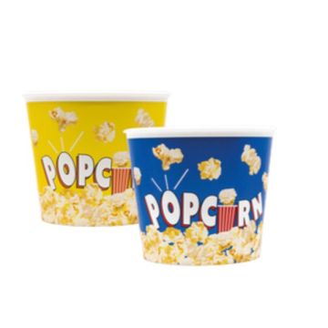 Secchiello Plastica Per Pop Corn Giallo