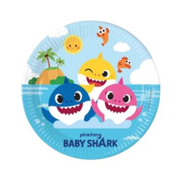 Piatti Baby Shark Cm. 23 Pz.8