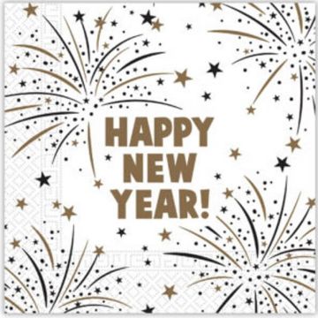 Tovaglioli Happy New Year Pz.20