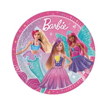Piatti Barbie Cm. 23 Pz.8