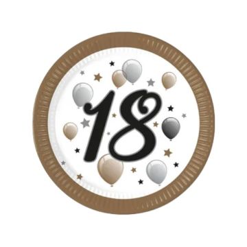 Piatti Compleanno 18 Anni Pz.8