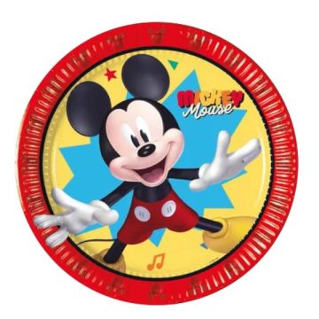 Piattini Topolino Mickey Cm. 20 Pz.8