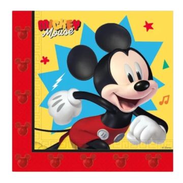 Tovaglioli Topolino Mickey 33x33cm.pz.20