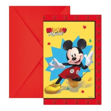 Inviti Topolino Mickey Pz.6 Inviti Topolino Mickey Pz.6