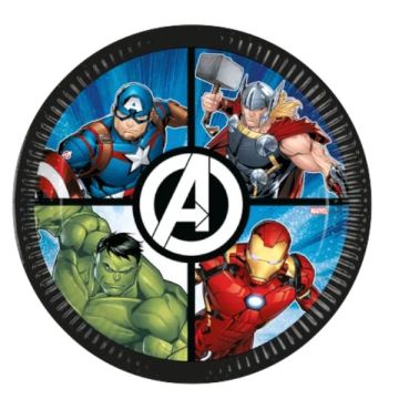 Piatti Avengers Cm. 23 Pz.8