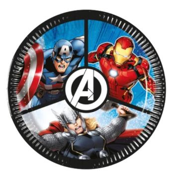 Piattini Avengers Cm. 20 Pz.8