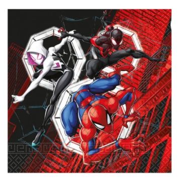 Tovaglioli Spiderman 33x33 Cm .pz.20