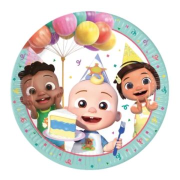 Piatti Cocomelon Cm. 23 Pz.8 Piatti Cocomelon Cm. 23 Pz.8