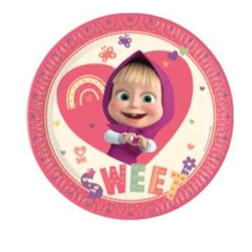 Piatti Masha E Orso 23cm Pz.8 Piatti Masha E Orso 23cm Pz.8