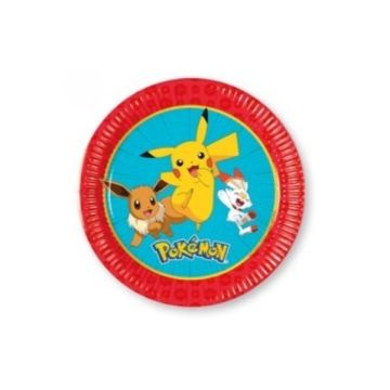 Piattini Pokemon Cm. 20 Pz.8