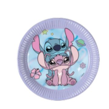 Piattini Angel & Stitch Cm. 20 Pz.8