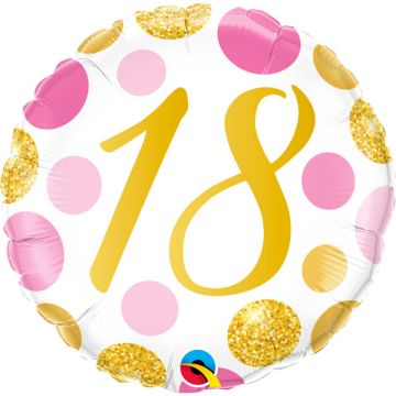 PALLONCINO 18° COMPLEANNO DOTS PZ.1
