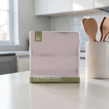 Tovagliolo Cm 33x33 Rosa Chiaro Pz.40