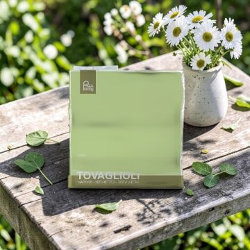 Tovagliolo Cm 33x33 Verde Mela Pz.40