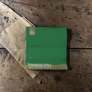 Tovagliolo Cm 33x33 Verde Scuro Pz.40