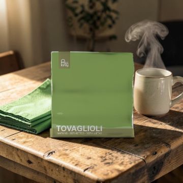 Tovagliolo Cm 33x33 Verde Salvia Pz.40