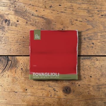 Tovagliolo Cm 33x33 Rosso Pz.40