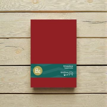 TOVAGLIA IN PLASTICA CM 137X274 BORDEAUX