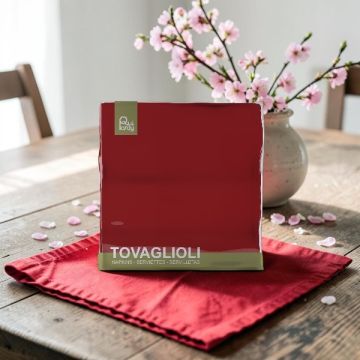 Tovagliolo Cm 33x33 Bordeaux Pz.40
