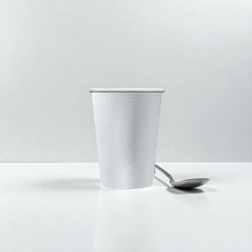 BICCHIERE IN CARTA ARGENTO METAL PZ.15