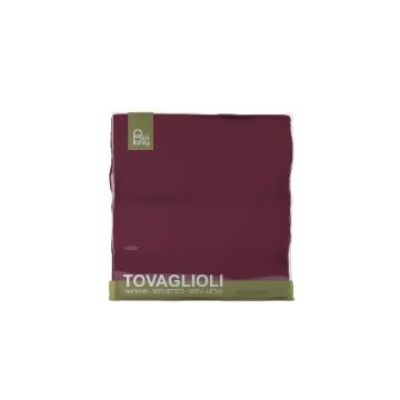 Tovagliolo Cm 33x33 Borgogna Pz.40