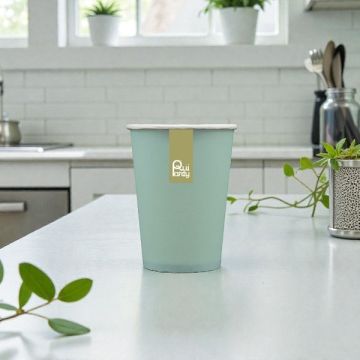 Bicchiere In Carta Verde Polvere Pz.15