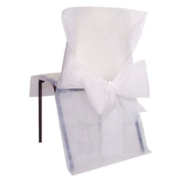 Coprisedia Bianco Con Fiocco Pz.10