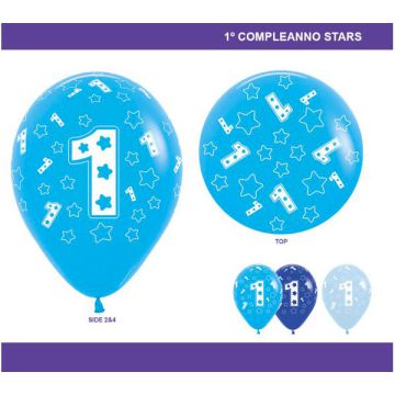 PALLONCINO 1° COMPLEANNO 12" PZ.100 PALLONCINO 1° COMPLEANNO 12" PZ.100