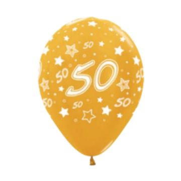 Palloncino 50esimo 12" Pz.12