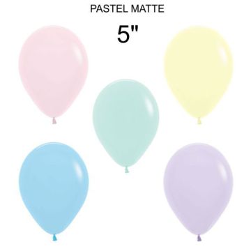 Palloncino Pastel Matt (600) 5" Pz.50
