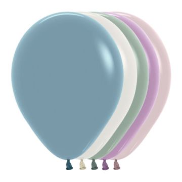 Palloncini Pastel Dusk (100) 12" Pz.50 Colore Pastel Dusk Assortito