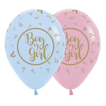 Palloncino Boy Or Girl(009-640) 12"pz.12