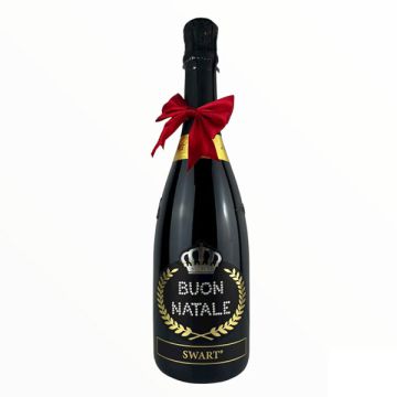 Bottiglia Natalizia con Cristalli – Buon Natale