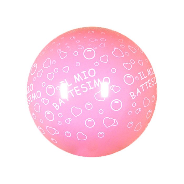 Palloncino Il Mio Battesimo (36") Pz.5 Colore Satinato Rosa 409 Stampa Bianca Cm.90 main product photo